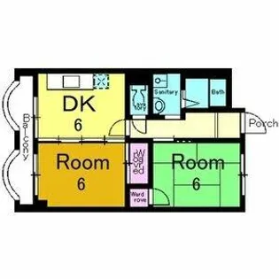 ハイツ長岡京【303号室】の間取り