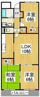 グランドハイツ杉田Ⅱ【2階】の間取り