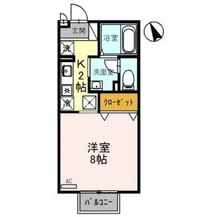 ヴィラ歌島【1階】の間取り