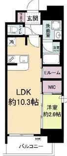 セレニテフラン本町【4階】の間取り