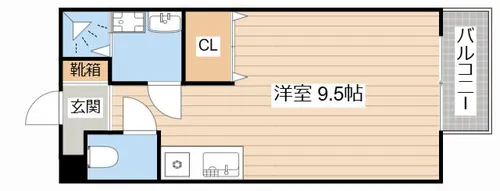 アドレス北泉【1階】の間取り