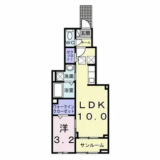ヒカルサ豊橋牟呂水神【1階】の間取り