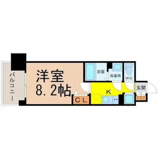 プレサンスジェネ千種内山II【5階】の間取り