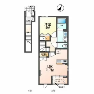 アーリー スプリング【2階】の間取り