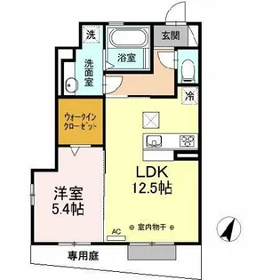 メゾンSakuraⅡ【1階】の間取り