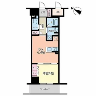 神戸元町Noah【4階】の間取り