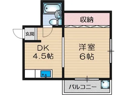 スタジオ108茨木【105号室】の間取り