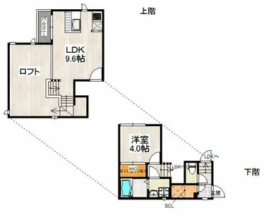 CB大橋ソワン【1階】の間取り