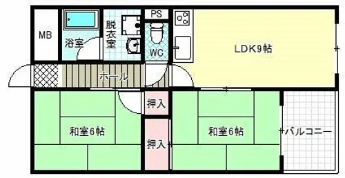 メゾン上市【3階】の間取り