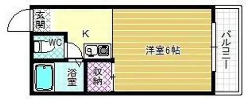 ルミエール宮【1階】の間取り