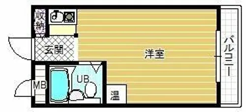 エスティライフ富田林【6階】の間取り