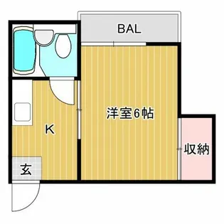 第2友マンション【3階】の間取り