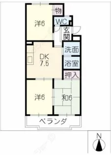 センチュリーコート【203号室】の間取り