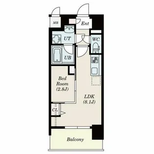 ポルタニグラ大須【10階】の間取り
