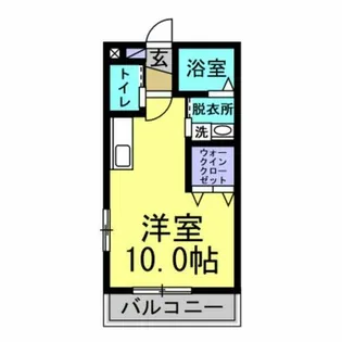 シャトレー福田地【106号室】の間取り