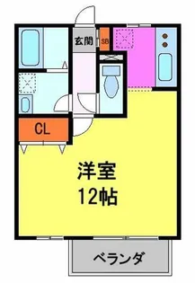 アクアリオII【2階】の間取り