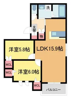 TIMMNY【301号室】の間取り