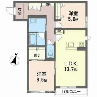 小野市本町(グランメゾン小野)【1階】の間取り