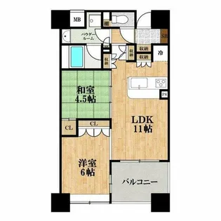 ラ・ヴィータ日本橋【8階】の間取り