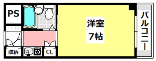 カーサ茨木【306号室】の間取り