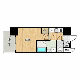 LUMINOUS桜川【14階】の間取り