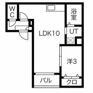 WARREN SHIBATAⅠ【1階】の間取り