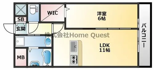 フェリシア宮町【3階】の間取り