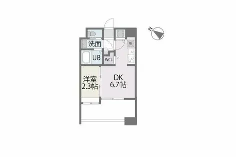 アルティザ博多南リバーフロント【9階】の間取り