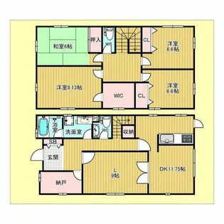 大阪府豊中市緑丘3丁目【一戸建】の間取り
