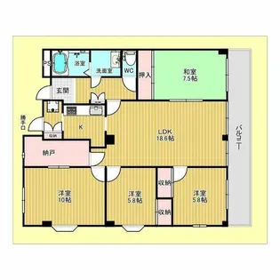 百番館【3階】の間取り