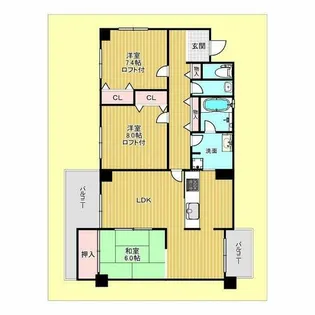 はせハナミズキ【3階】の間取り