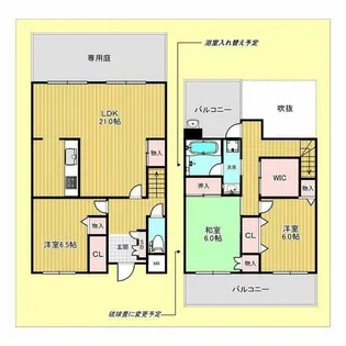 アダージョ北垣内【1階】の間取り
