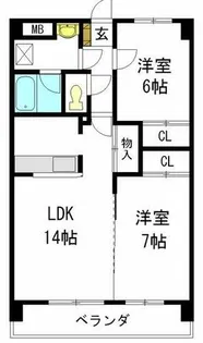 ロイヤルヒルズ【1階】の間取り