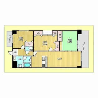 グランエール【5階】の間取り