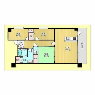 ウイング旭ヶ丘【6階】の間取り