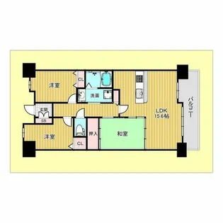 グランアークス千里山【3階】の間取り