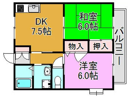 K’S Pastral【2階】の間取り