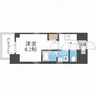 エスリードレジデンス梅田グランデ【10階】の間取り