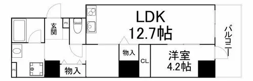 アーベル更紗北堀江【2階】の間取り