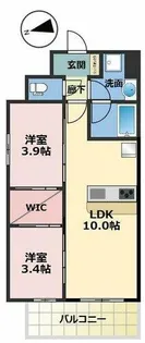 ソルレヴェンテ新梅田【4階】の間取り