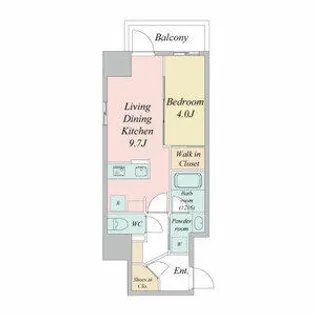 ブランシエスタ金山北【1階】の間取り