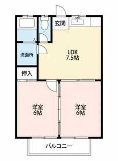 安井マンションIII【2階】の間取り