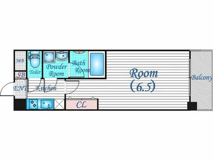 S-RESIDENCE阿波座WEST【9階】の間取り
