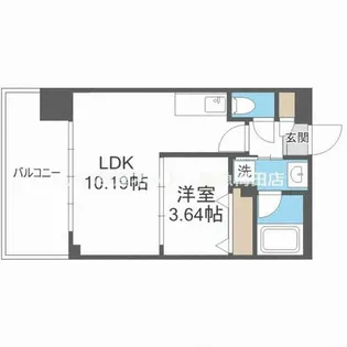 プレジオ御幣島【10階】の間取り