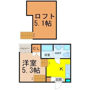 felice新栄【2階】の間取り