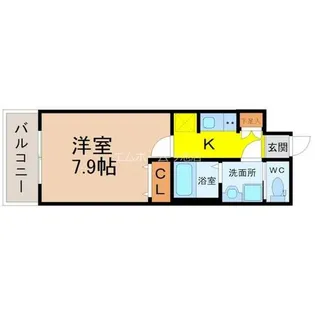 S-RESIDENCE志賀本通【6階】の間取り