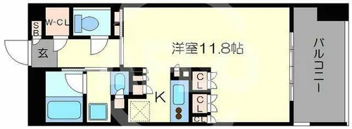 ガリレイ新町【8階】の間取り