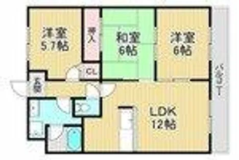 エントピア福泉【203号室】の間取り