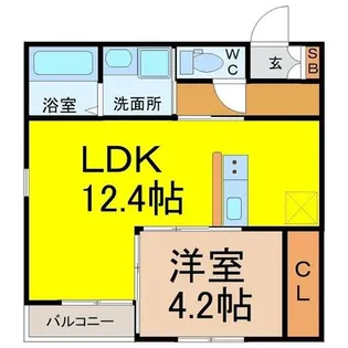 FSネコテラス【2階】の間取り