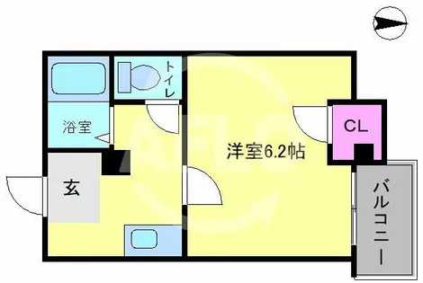 ノールプレール新町【502号室】の間取り